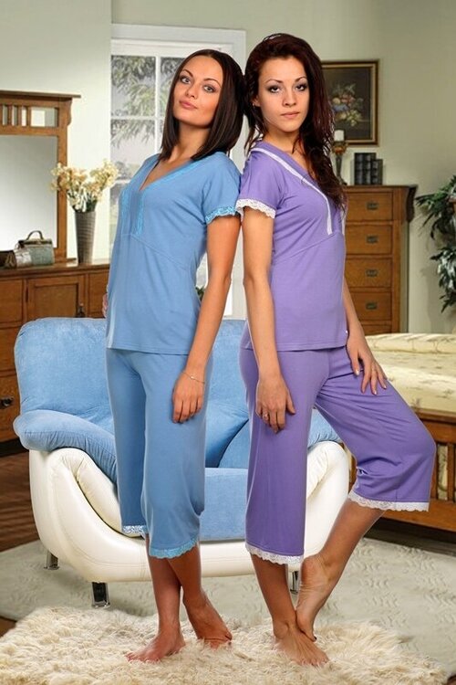 Пижама Sloggi, размер 46, фиолетовый