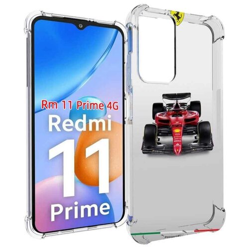 Чехол MyPads формула 1 феррари для Xiaomi Redmi 11 Prime 4G задняя-панель-накладка-бампер чехол mypads формула 1 феррари для xiaomi redmi a1 plus задняя панель накладка бампер