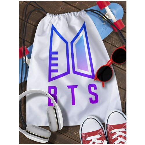 Мешок для сменной обуви BTS - 3038 kpop bangtan boys creative acrylic stand standup stop sign tablecard k pop jk v jin student gifts new korea group thank you card