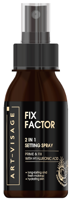 ART-VISAGE Фиксатор макияжа 2 в 1 "FIX FACTOR" 01 кокосовый