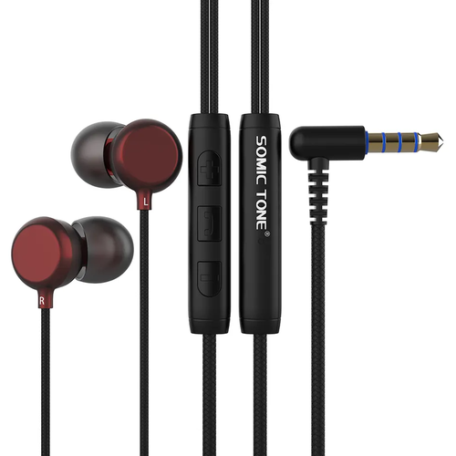 Наушники проводные Somic Tone Headphones с микрофоном для телефона