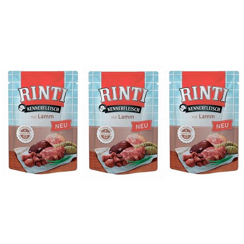 Влажный корм для собак Rinti Kennerfleisch, ягненок 400 г