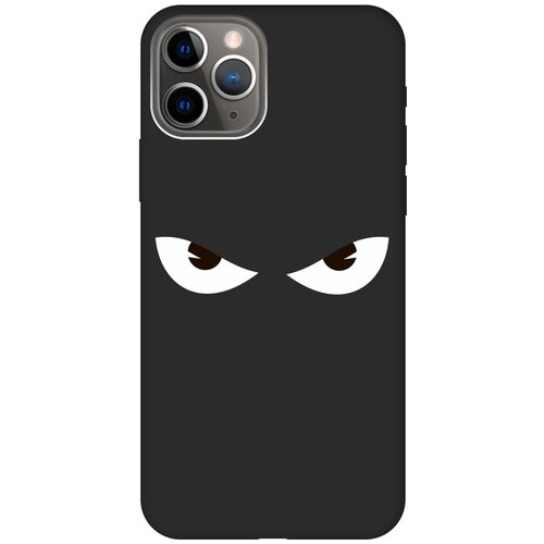 фото Re:pa чехол - накладка soft sense для apple iphone 11 pro с 3d принтом "angry" черный