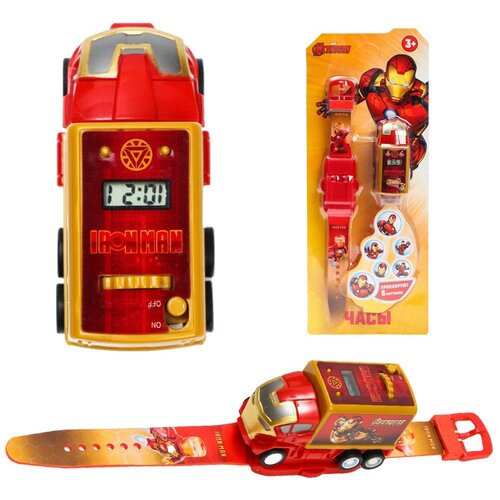 Часы-проектор электронные 6 проекций Мстители 419₽