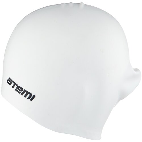 Шапочка для плавания ATEMI , силикон, д/длин.волос, бел, LC-01