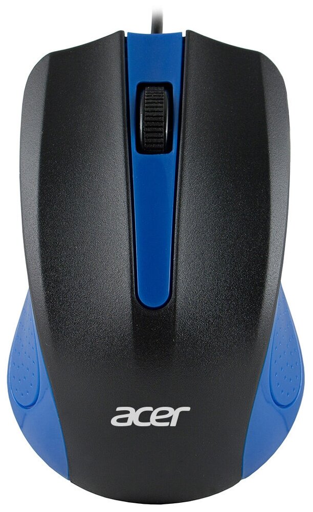 Мышь Acer OMW011 черный/синий оптическая (1200dpi) USB (3but) ZL.MCEEE.002