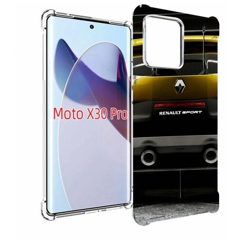 Чехол MyPads renault-рено-3 мужской для Motorola Moto X30 Pro задняя-панель-накладка-бампер