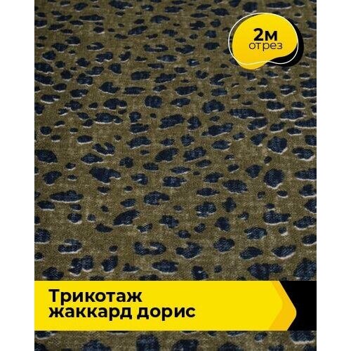 Ткань для шитья и рукоделия Трикотаж жаккард Дорис 2 м * 150 см, мультиколор 022