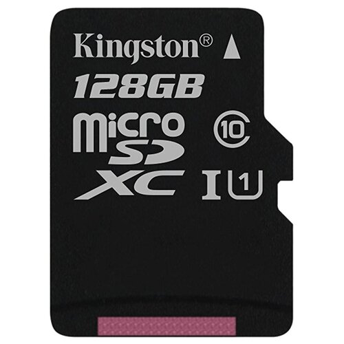 Карта памяти Kingston microSDXC 128 ГБ Class 10, UHS-I U1, R/W 80/10 МБ/с