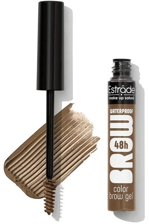 Гель для бровей Estrade Водостойкий 48h Waterproof Color Brow Gel, тон: 11 блонд