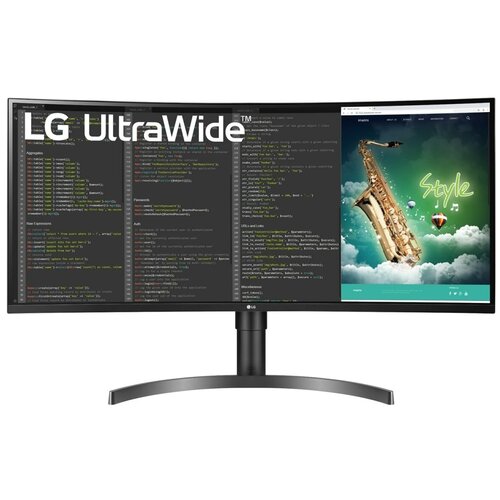 Монитор LG 35WN75C, 3440x1440, 100 Гц, *VA, Ростест (EAC), черный