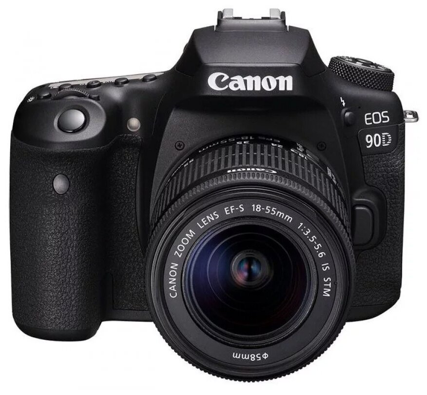 Фотоаппарат Canon EOS 90D Kit EF-S 18-55mm f/3.5-5.6 IS STM, черный