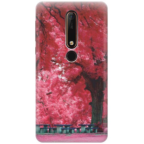 фото Re:pa накладка transparent для nokia 6 (2018) с принтом "чудесное дерево"