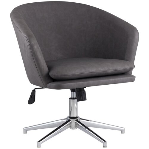 фото Кресло stool group харис, 72 x 64 см, обивка: искусственная замша, цвет: серый