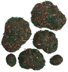 Мох искусственный «Камни», с тёмной корой, набор 6 шт., Greengo