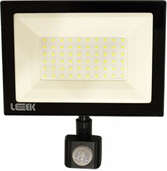 Прожектор с/д LE LED FL IR 70W BLACK (1/20) IP65 холодный белый (с сенсором)