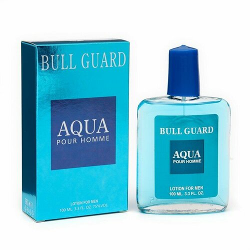 Лосьон одеколон после бритья Bull Guard Aqua, по мотивам Bulgari Aqua, 100 мл туалетная вода для мужчин bull guard aqua 100 мл