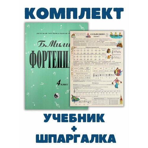4 класс Милич Б. Фортепиано + Шпаргалка по Сольфеджио