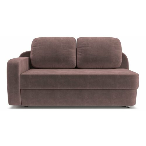 Кушетка, раскладная, PUSHE Альта, левый угол, розовый Nebby 633