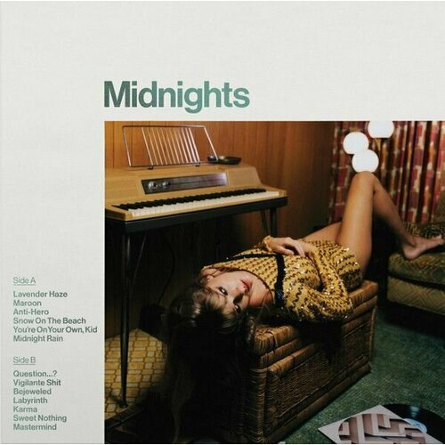 Виниловая пластинка Taylor Swift. Midnights (LP) (Jade Green Marbled) виниловая пластинка taylor swift midnights lp синий винил