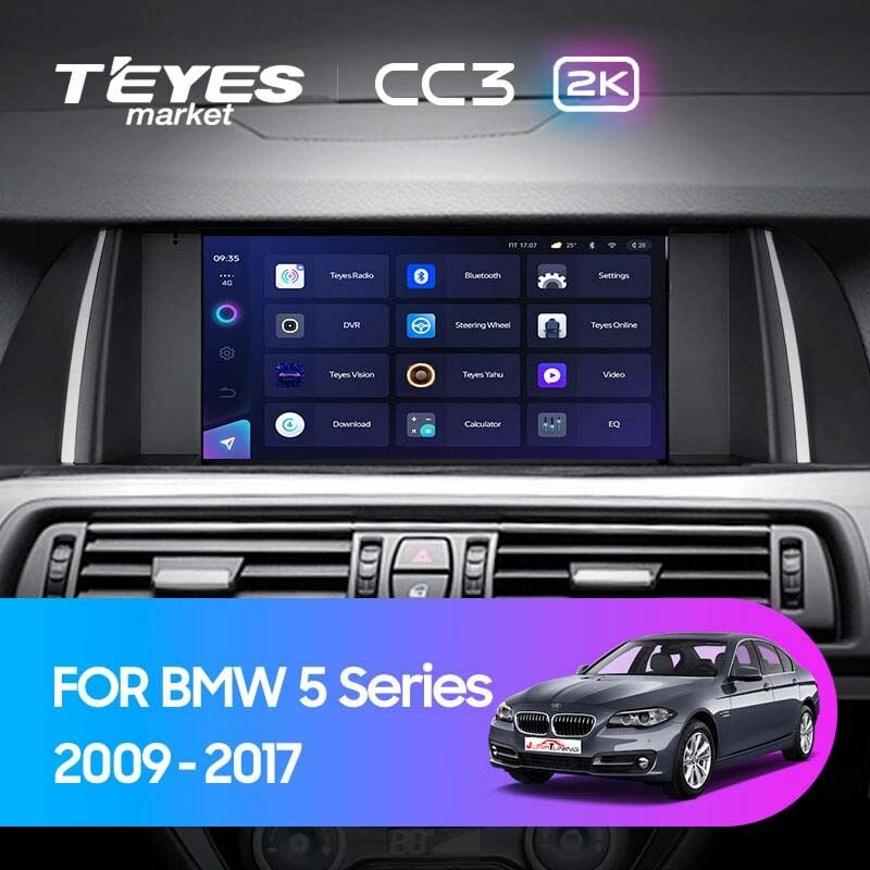 TEYES Магнитола CC3 2K 3 Gb 9.5" для BMW 5 Series F10 F11 NBT 2013-2017 Вариант комплектации (B) - NBT 32 Gb