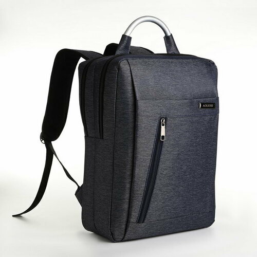 Рюкзак городской на молнии, 2 кармана, с USB, цвет синий сопло для промывки труб 070 3 x 30° 30 мм karcher 5 763 021 0
