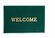 Коврик придверный пористый "Welcome" 40х60см зелёный