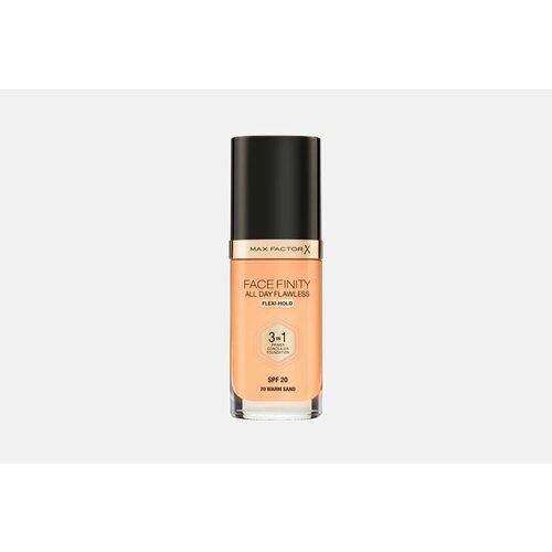фото Max factor facefinity all day flawless 3-в-1 - тональный крем для безупречного макияжа оттенок 70 warm sand