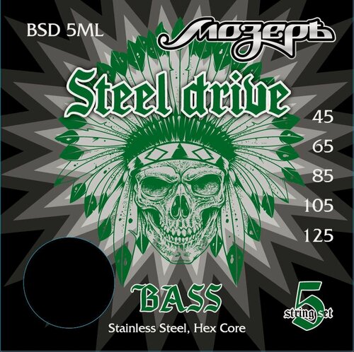 Изображение товара Струны для гитары МозерЪ Steel Drive BSD-5ML, 5 струн, 1 упак.
