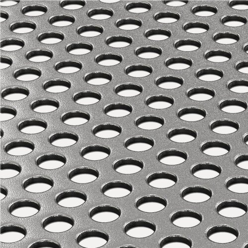 Изображение товара Вентиляционная решетка без рамки лист перфорированный 550х200 (ШхВ) мм металлический неокрашенный сталь ExDe