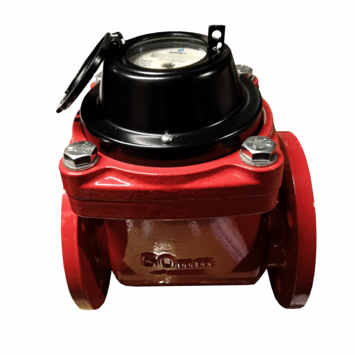 Расходомер Декаст "СТВУ-50", турбинный, чугунный корпус, монтажная длина 200мм — фото 1