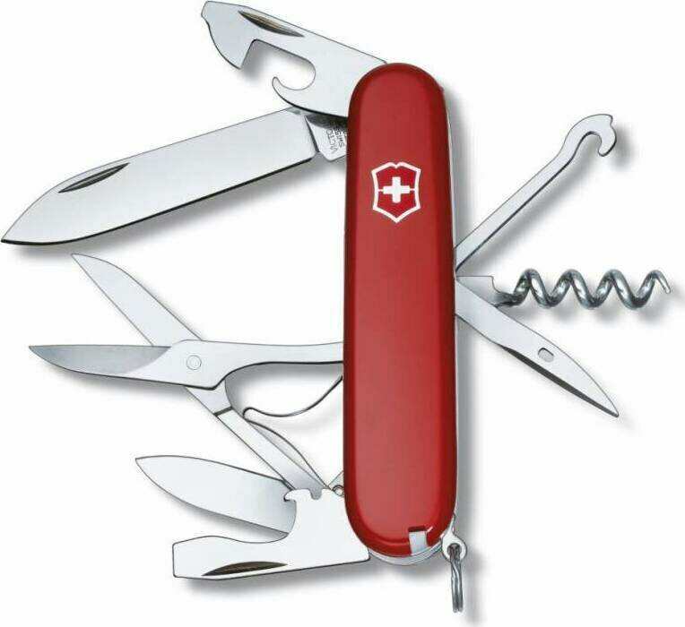 Нож Victorinox Climber (1.3703), 91мм, 14 ф, красный