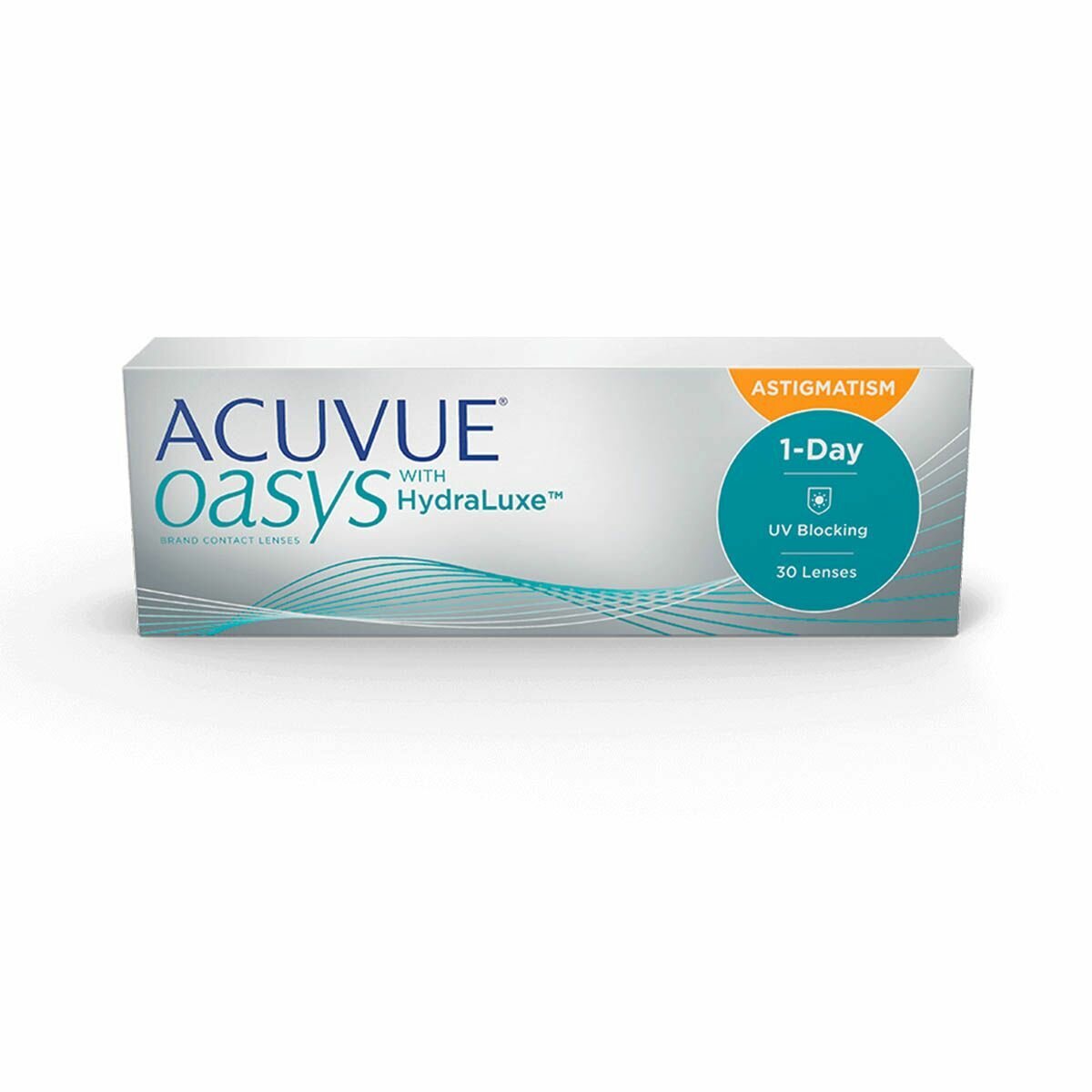 ACUVUE OASYS 1-Day with HydraLuxe for Astigmatism (30 линз) BC 8,5 SPH -0.25 CYL -1,75 AXIS 10
