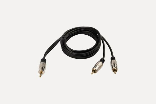 Изображение товара REXANT стерео кабель 3,5 мм 2RCA, длина 1,5 м, золочение коннекторов 17-4222