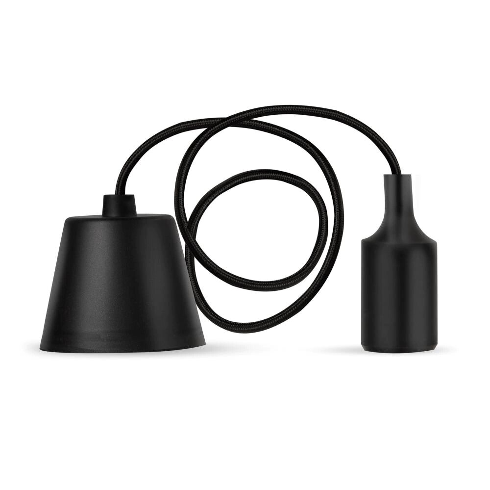 Подвес с патроном E27 1 м черный Smartbuy