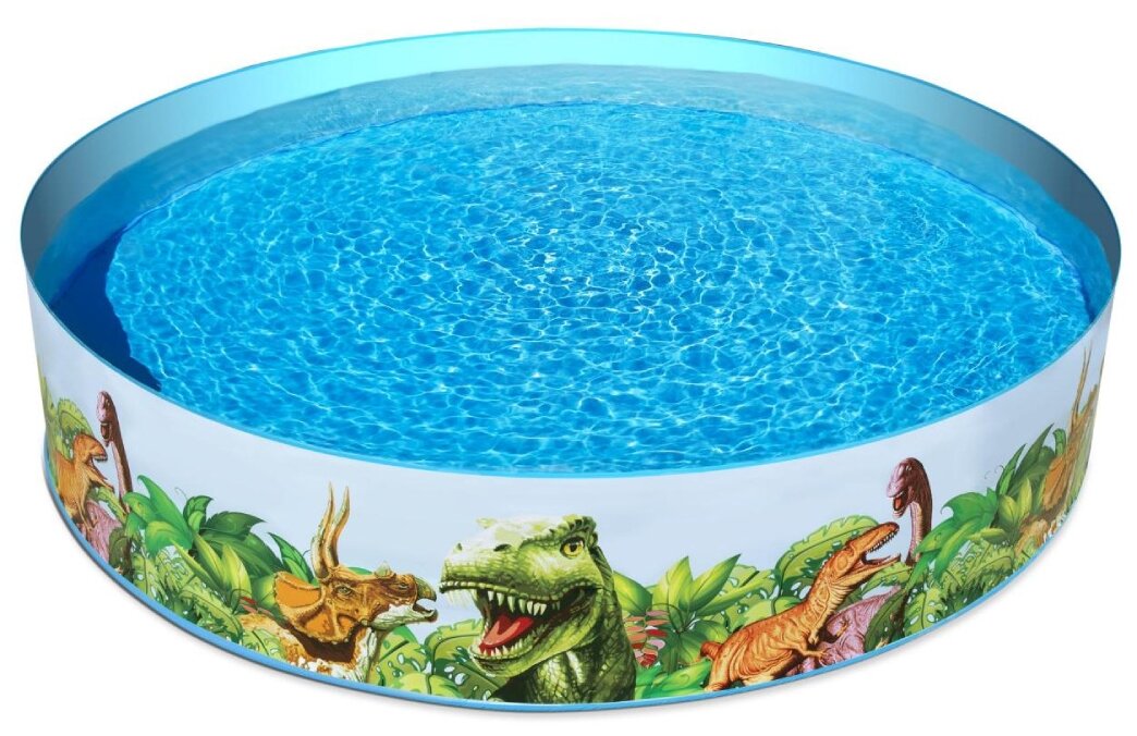 Детский бассейн BESTWAY Dinosaur Fill'N Fun, 244x46 см, винил