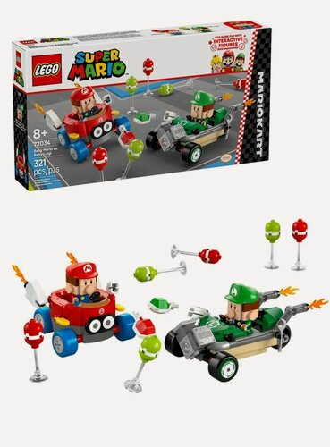 Изображение товара 72034 Конструктор LEGO Super Mario Baby Mario vs Baby Luigi Малыш Марио против Малыша Луиджи 321 деталь