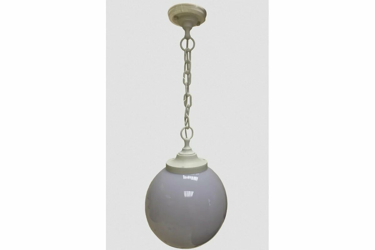 Lightstandart Palla W 25 01 31 Светильник шар подвес Д250мм молочно-белый цепочка белая Е27 (НСБ 01-60-251 УХЛ1.1 молочно-белый#белая цепочка) IT8848