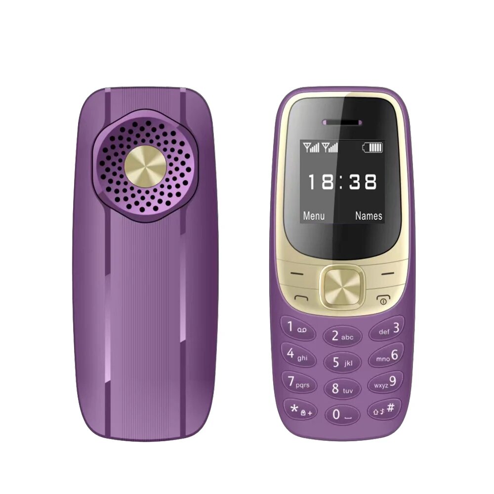 SERVO BM35 Мини-мобильный телефон 2G GSM Беспроводной циферблат Двойная SIM-карта Волшебный голосовой будильник Черный список Автоматическая запись вызовов Мобильный телефон