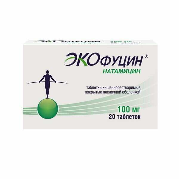 Экофуцин таблетки кишечнораств. п/о плен. 100мг 20шт