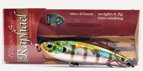 Изображение товара Воблер ZipBaits Rigge Raphael 45S (45мм, 4,5гр, тонущий) - #509