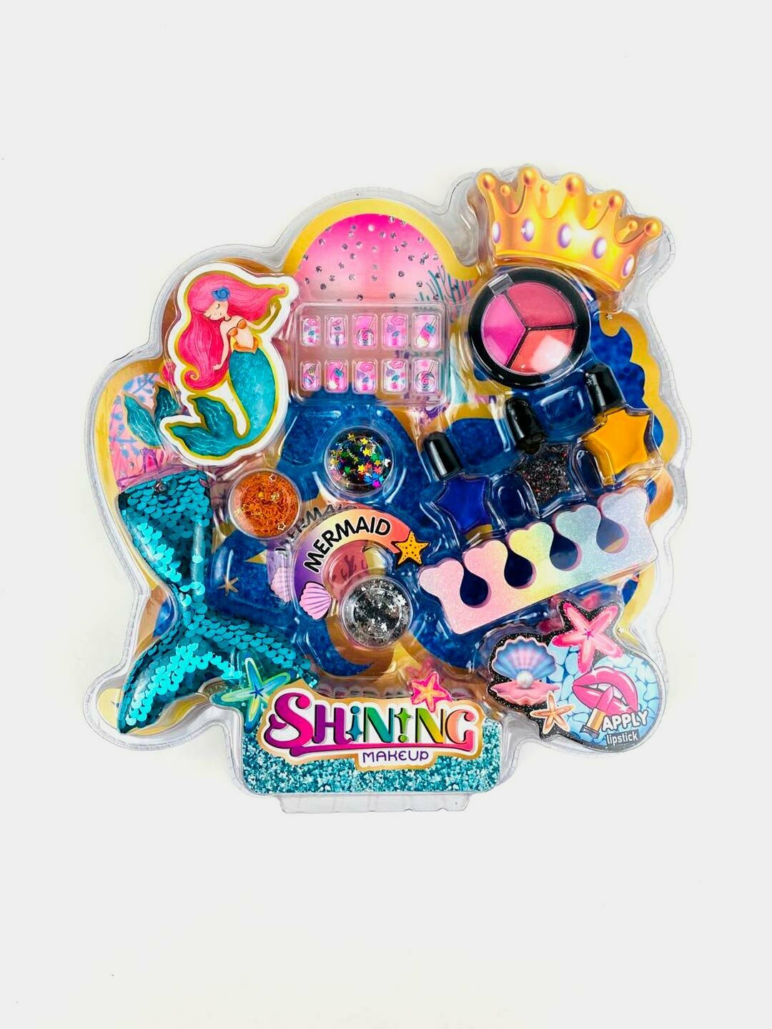 Детская косметика Русалка, Гипоаллергенный набор для творчества, Для девочек от 3 лет Код. 02297