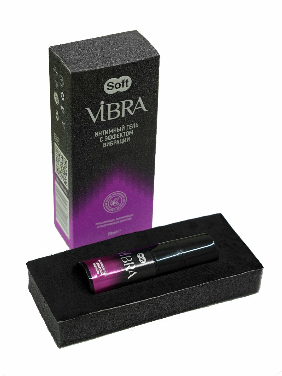 SOFT VIBRA 20 мл Интимный гель смазка лубрикант на водной основе SOFT VIBRA 20 мл