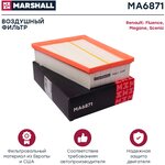 Фильтр воздушный MARSHALL MA6871 для Renault Fluence 10-, Renault Megane III 08-, Renault Scenic III 09- // кросс-номер MANN C 25 115 - изображение