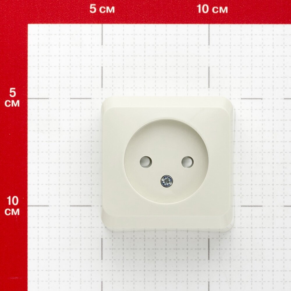 Этюд PA16-002K Розетка одинарная со шторками (16 А, в сборе, открытая установка, кремовая) Schneider Electric - фото №5