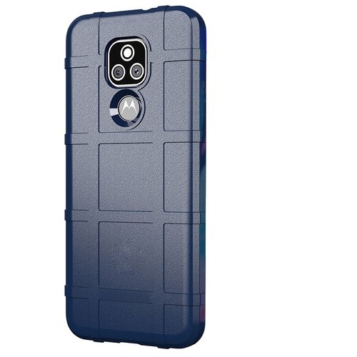 фото Чехол-бампер mypads для motorola moto e7 plus (xt2081-2) противоударный усиленный ударопрочный синий