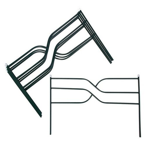 Ограждение декоративное 45 335 см 5 секций металл зелёное Ялиль 2010₽