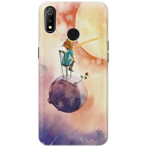 фото Re:pa накладка transparent для realme 3 с принтом "маленький принц"