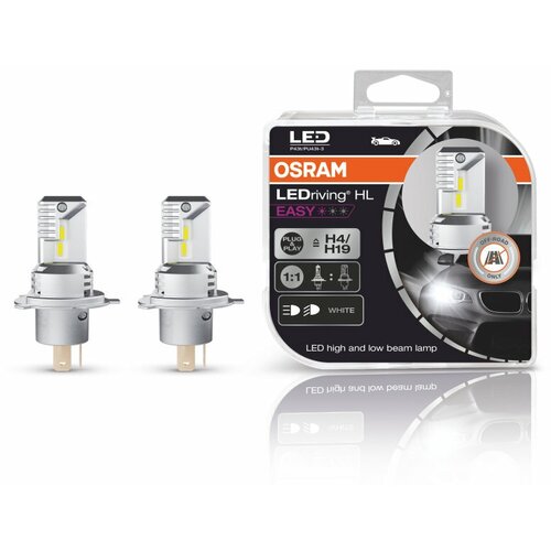 Лампы светодиодные OSRAM H4/H19 2 шт 25/25W P43T 12V - 64193DWESY-HCB