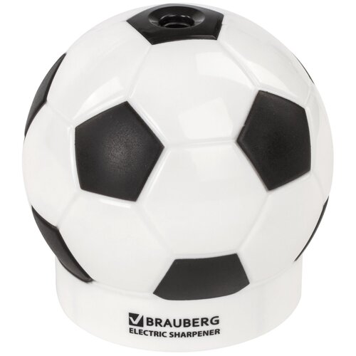 фото Brauberg точилка электрическая football 228427 черно-белый